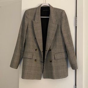 Houndstooth plaid Zara blazer
